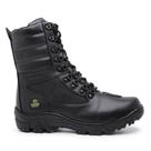 Bota Militar Masculina Tática Couro Confortável Palmilha Gel Patrulha Motociclista Bota Militar Masculina Tática Couro Confortável Palmilha Gel Patrulha Motociclista