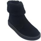 Bota Modare Feminina em Camurça com Detalhe em Pelinhos Cor:PretoTamanho:35Gênero:Feminino