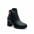 Bota Modare Preto Cano Curto Salto Bloco Casual -