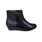 Bota modare salto baixo anabela ref:7076.100 feminino