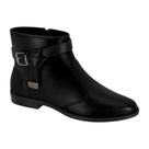 Bota Moleca Cano Curto Com Fivela Salto Baixo