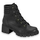 Bota Moleca Coturno Plataforma Tratorada Original 5338107 Cor:PretoTamanho:39