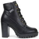 Bota Moleca Coturno Salto Alto Tratorado 5325.119 - Preta