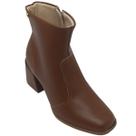 Bota Moleca Feminina Lisa com Salto 7cm Cor:AvelãTamanho:38Gênero:Feminino