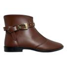 Bota Moleca Napa Feminino Cano Curto Com Detalhes Dourados Bota Moleca Napa Feminino Cano Curto Com Detalhes Dourados