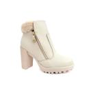 Bota Moleca Salto Alto Feminino 5325.121 Branco Off