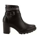 Bota Moleca Salto Bloco - Feminina - Preto