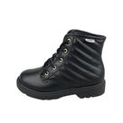 Bota Molekinha Coturno Cano Curto Com Costuras Aparentes