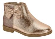 Bota molekinha gliter ouro rosado