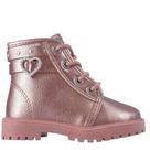 Bota Molekinha Rosa Velho Estilosa Metalizada