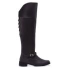 Bota Montaria 11503 Cano Longo Over De Amarrar na Panturilha Feminina Gmm Shoes