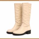 Bota Montaria de Couro Gramado Off White cor:Off White 38Tamanho:38