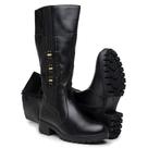 Bota Montaria Dona Beja Com Fechamento Em Ziper Com Detalhes Em Metal Bota Montaria Dona Beja Com Fechamento Em Ziper Com Detalhes Em Metal