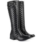 Bota Montaria Feminina Couro Legitimo Com Metalace No Cano 208 Cla-Cle Bota Montaria Feminina Couro Legitimo Com Metalace No Cano 208 Cla-Cle
