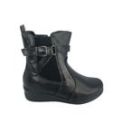 Bota Mooncity Cano Medio Salto Anabela Fivela Lateral 71103