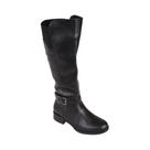 Bota Mooncity Montaria Cano Alto Com Fechamento em Ziper Super Confortável Feminina 72113 (65840)