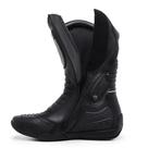 Bota Motociclista Acero em Couro Bovino Modelo Speed Low Preto Cano Alto Confortável