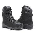 Bota Motociclista Acero em Couro Nobuck Modelo Tiger Motors Preto Cano Alto