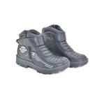 Bota Motociclista Couro Masculina Biqueira Protetora