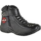 Bota Motociclista Masculina Couro Cano Baixo Palmilha Macia