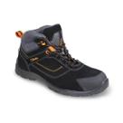 Bota Nobuck Preto/Laranja Flex Beta 7218FN Bota Nobuck Preto/Laranja Flex Beta 7218FN