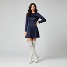 Bota Off White Cano Super Longo Over The Knee Bico Fino