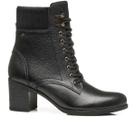 Bota Pegada 280405-02 Feminina em Couro Preta