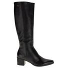 Bota Pegada Cano Alto Salto Bloco Couro 280561