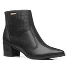 Bota pegada cano curto feminina em couro 280502