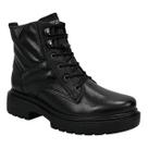 Bota Pegada Coturno Vittoria Feminino 282411 Couro Preto