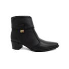 Bota Pegada Couro Cano Curto 280506 Preto