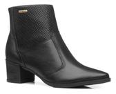 Bota Pegada Couro Feminina Bico Fino Ultraconforto Casual