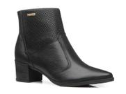 Bota Pegada em Couro Cano Curto Bico Fino 280502
