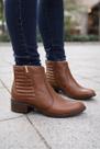 Bota Pegada Feminina Couro Pinhao