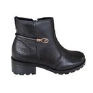 Bota Pegada Feminina Em Couro Novissima Tamanho:37Cor:Preto
