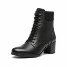 Bota Pegada Feminina em Couro Preto 280405-02