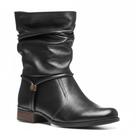 Bota Pegada Feminina em Couro Preto