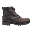 Bota Pegada Masculina Coturno Couro Legitimo Marrom Cafe 181305 Original -