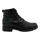 Bota Pegada Masculina Couro Preto Coturno Everest 181305 Original -