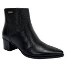 Bota Pegada Verona Bico Fino Couro 280502 Preto