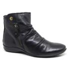 Bota perlatto feminina angel c/ziper em couro ang867