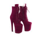 Bota PERSEPHONE Magenta Salto 20cm (8") para Pole Dance Cor:VinhoTamanho:BRA 34-35 (EUR 36)