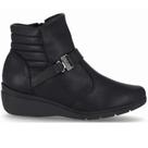 Bota piccadilly anabela ref: 117107 feminino