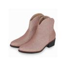 Bota Piccadilly Cano Curto 661008 Ouro Rosado