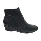 Bota Piccadilly Cano Curto Anabela 143217 - Feminino Bota Piccadilly Cano Curto Anabela 143217 - Feminino