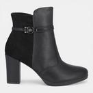 Bota Piccadilly Cano Curto Feminina Preta