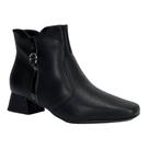 Bota Piccadilly Tati Cano Curto Salto Bloco 160093 Preto