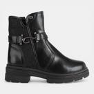 Bota Pink Cats Infantil Preta