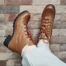 Bota Pisac Peluciada Lã Pelinhos Coturno Feminino Forrado