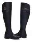 Bota Preta Over The Knee Feminina Acima Do Joelho Ajustavel
